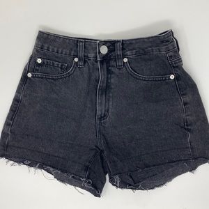 Garage Denim Black Jean Shorts